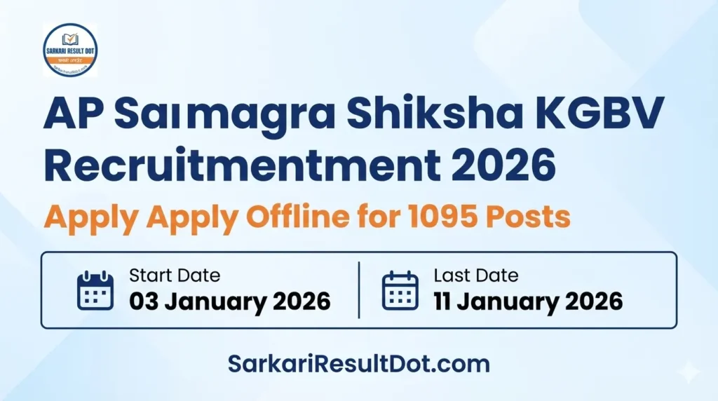 AP Samagra Shiksha KGBV Recruitment 2026
