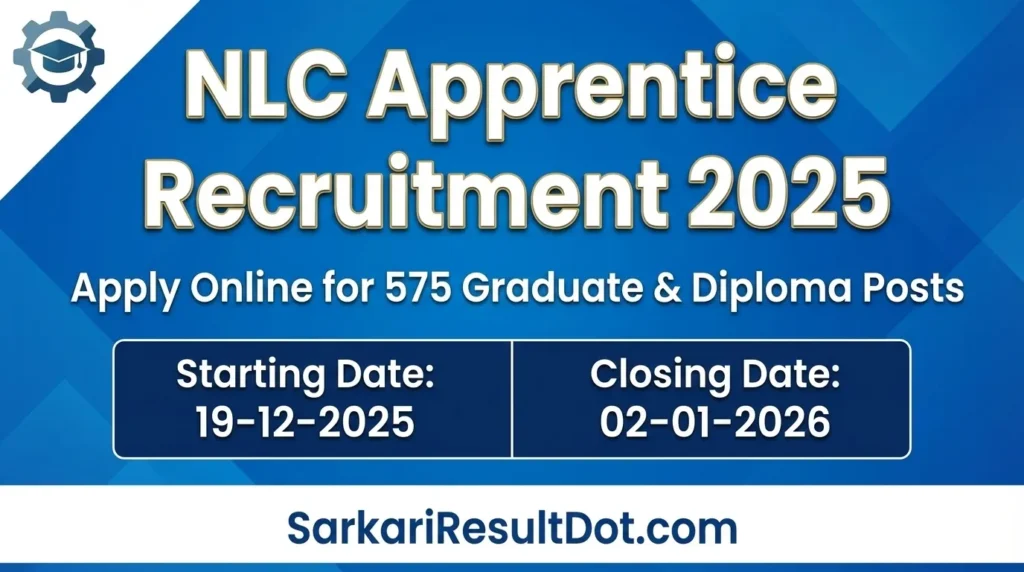 NLC Apprentice Recruitment 2025