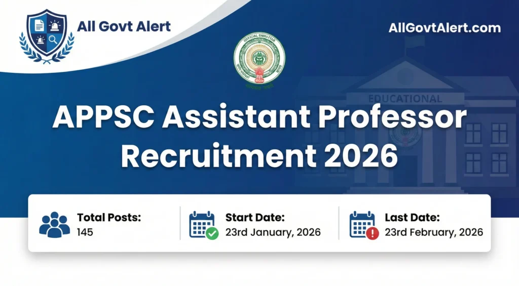 APPSC Assistant Professor Recruitment 2026
