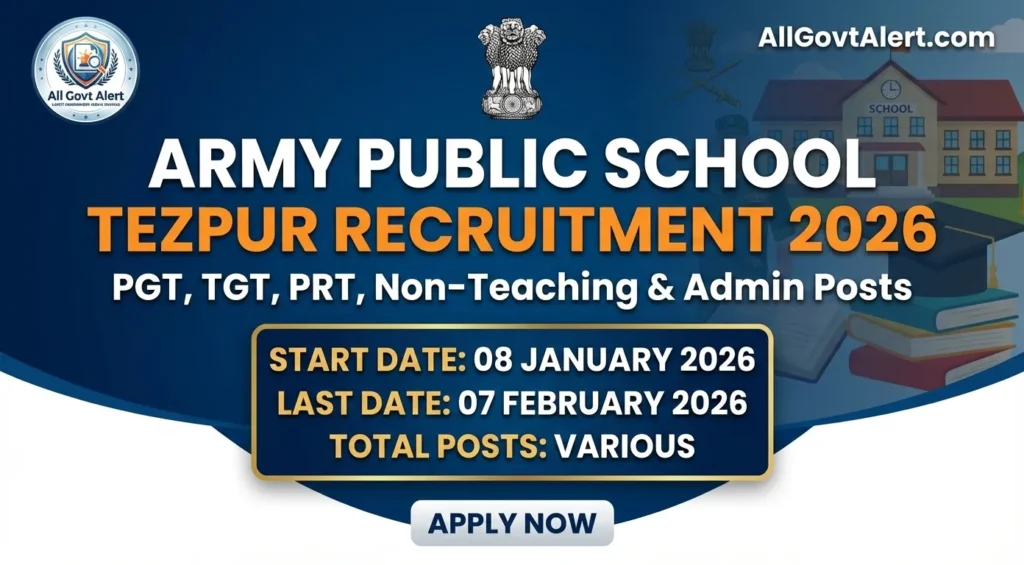 Army Public School Tezpur Recruitment 2026 Overview