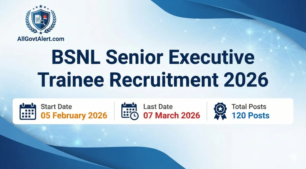 BSNL Senior Executive Trainee Recruitment 2026 Overview