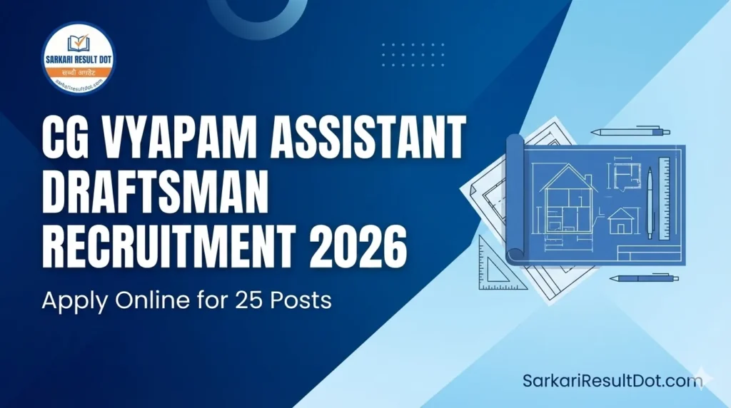CG Vyapam Assistant Draftsman Recruitment 2026
