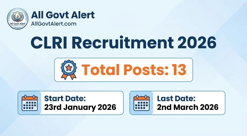 CLRI Recruitment 2026