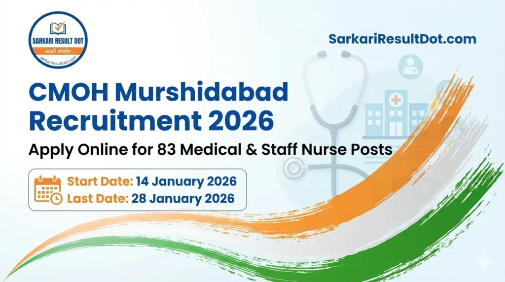 CMOH Murshidabad Recruitment 2026
