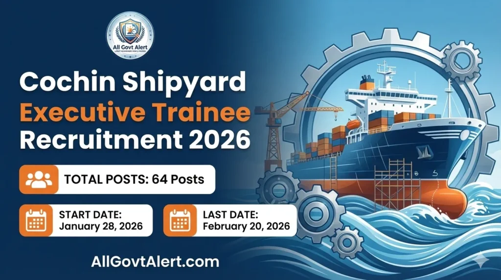 Cochin Shipyard Executive Trainee Recruitment 2026 Overview
