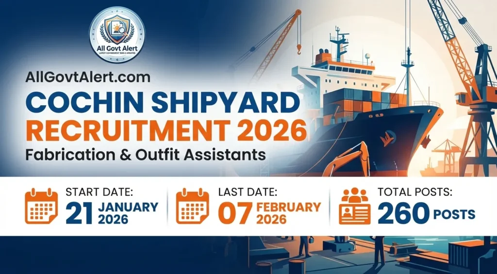 Cochin Shipyard Recruitment 2026 Overview