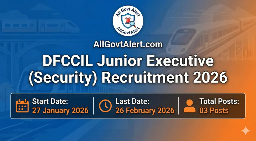 DFCCIL Junior Executive Recruitment 2026 Overview