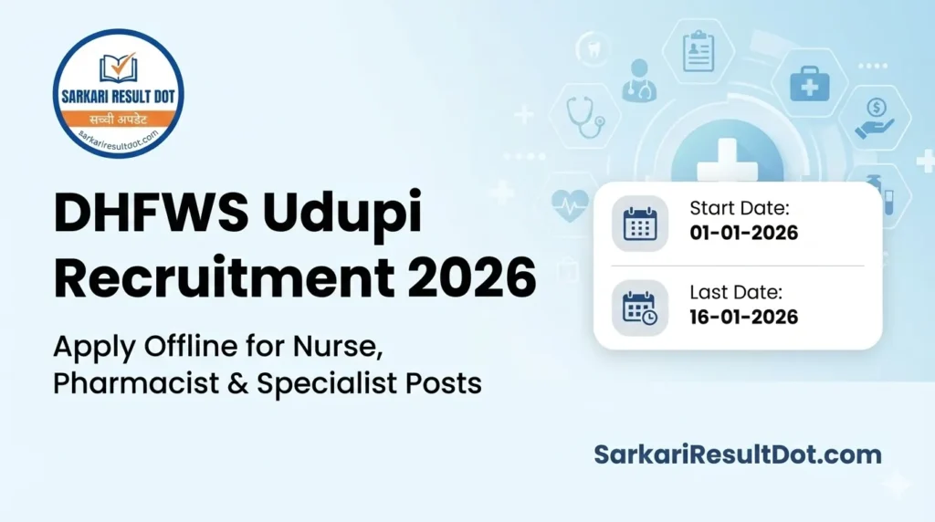 DHFWS Udupi Recruitment 2026