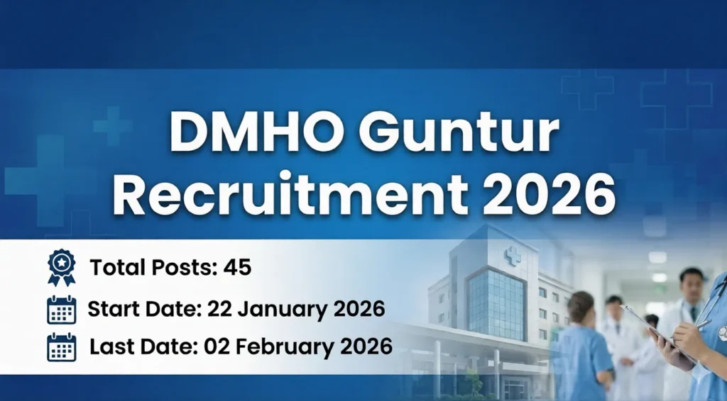 DMHO Guntur Recruitment 2026