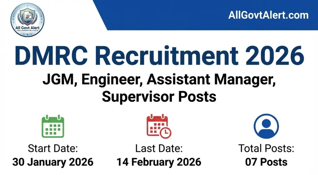 DMRC Recruitment 2026
