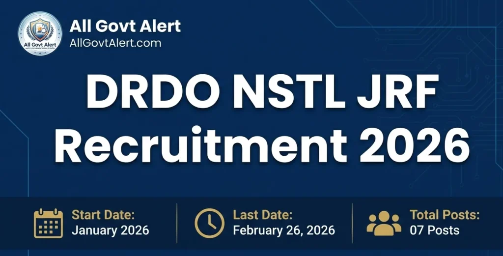 DRDO NSTL JRF Recruitment 2026 Overview
