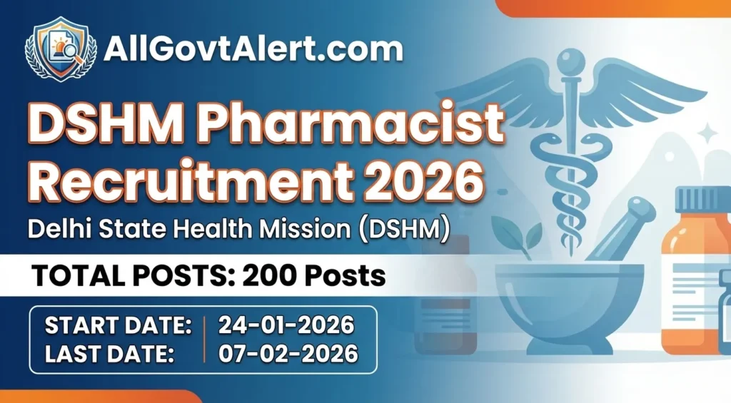 DSHM Pharmacist Recruitment 2026