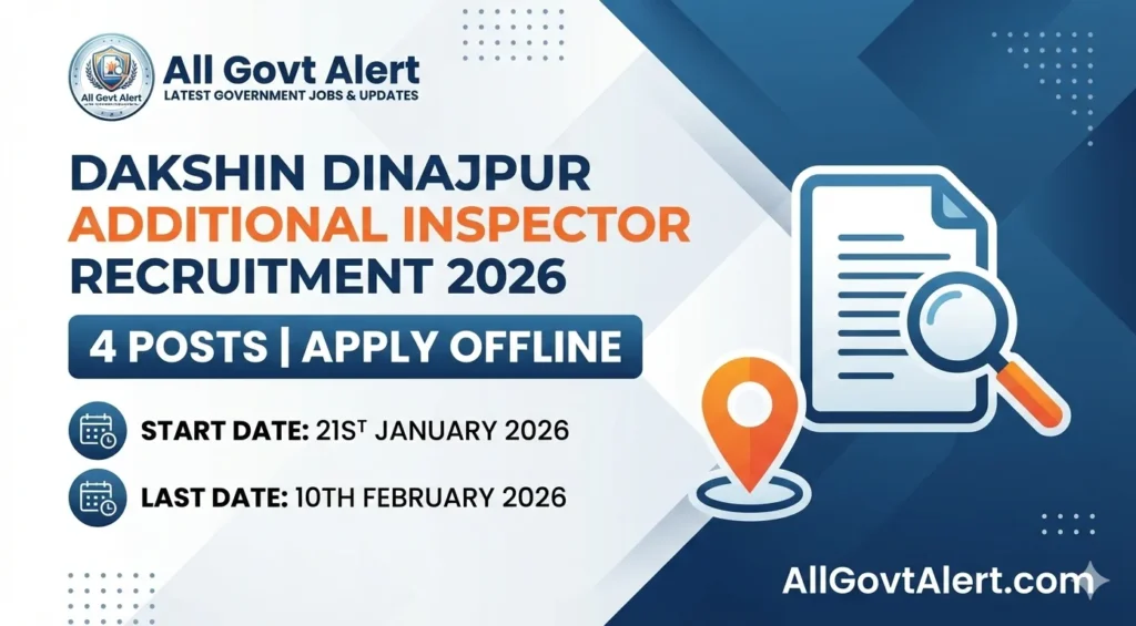 Dakshin Dinajpur Additional Inspector Recruitment 2026
