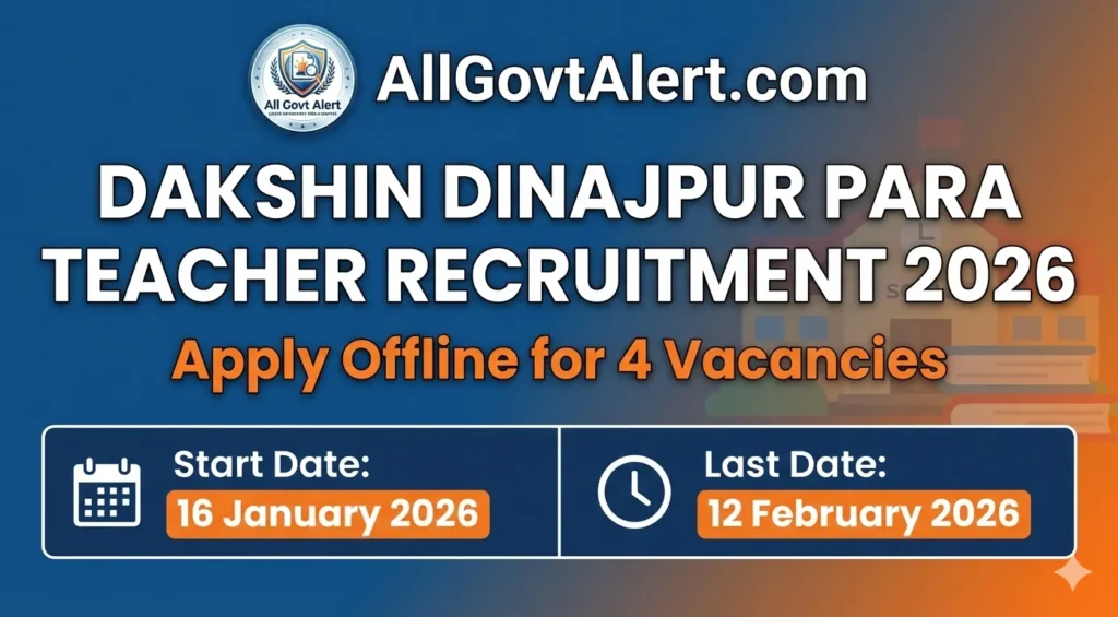 Dakshin Dinajpur Para Teacher Recruitment 2026
