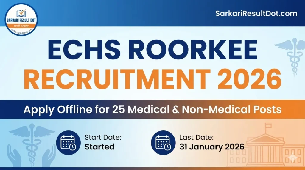 ECHS Roorkee Recruitment 2026
