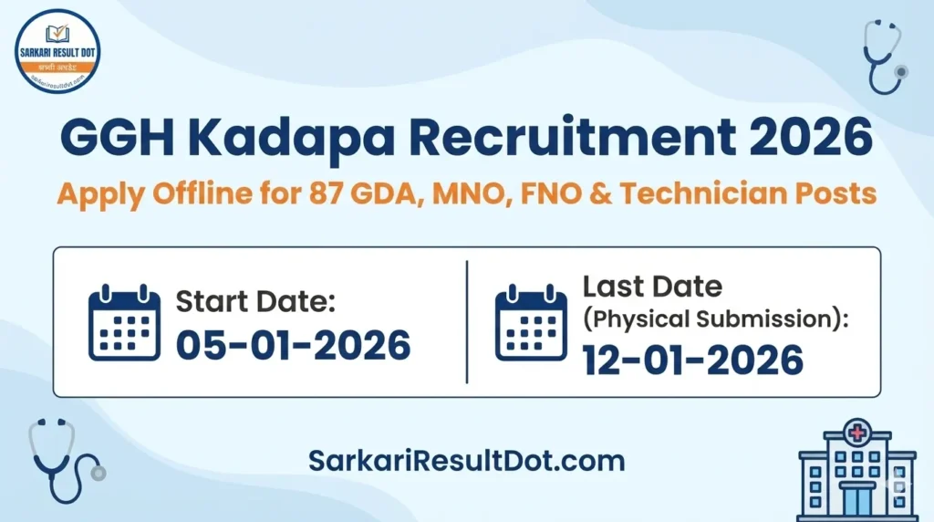 GGH Kadapa Recruitment 2026
