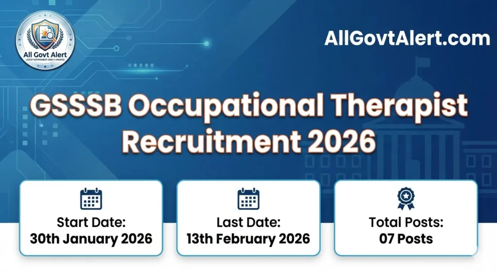 GSSSB Occupational Therapist Recruitment 2026