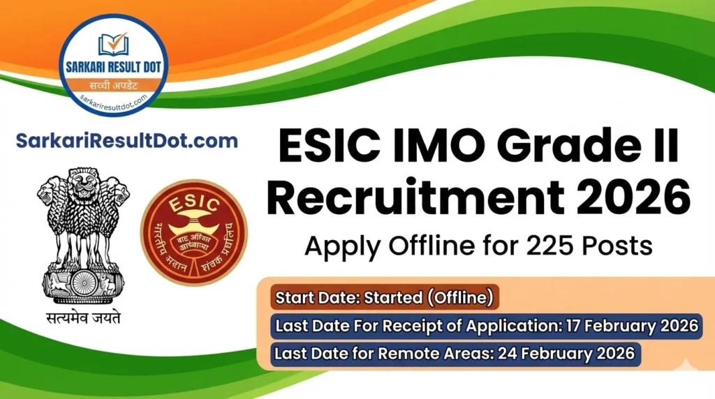 ESIC IMO Grade II Recruitment 2026