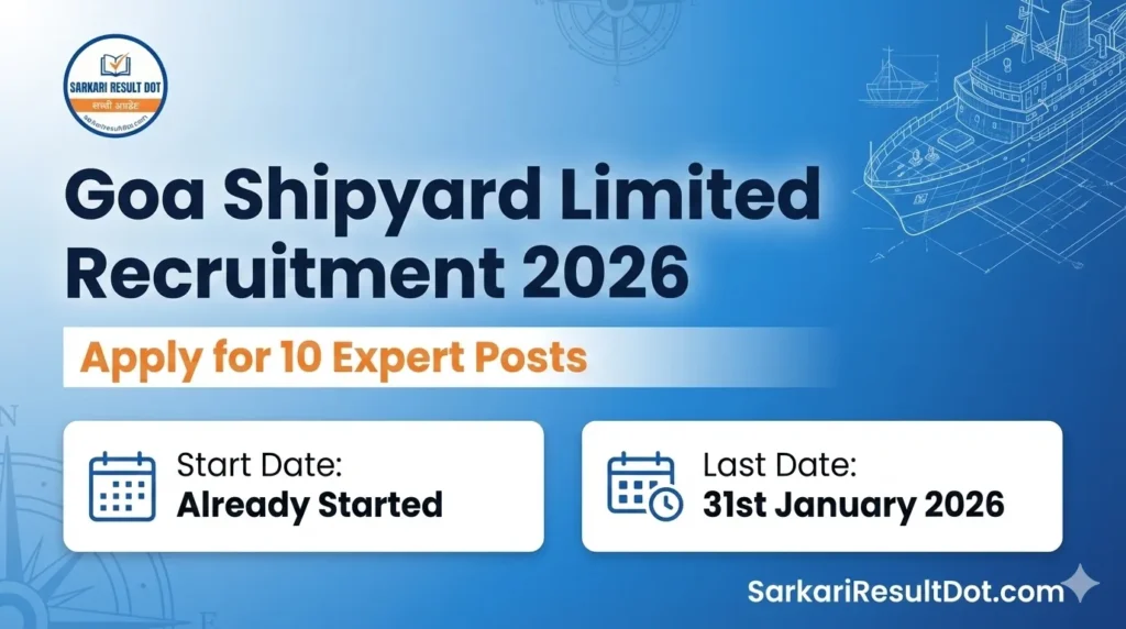 Goa Shipyard Limited Recruitment 2026
