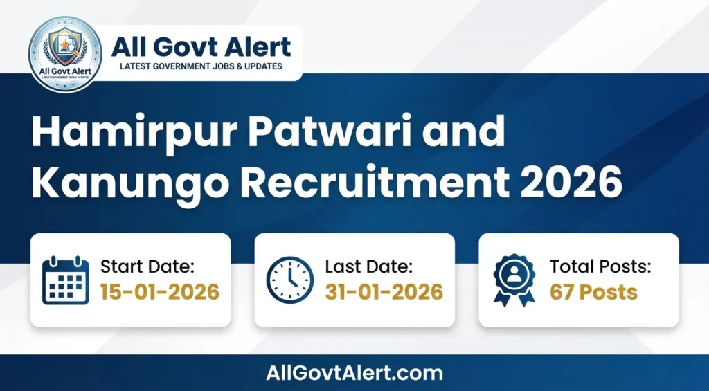 Hamirpur Patwari and Kanungo Recruitment 2026 Overview
