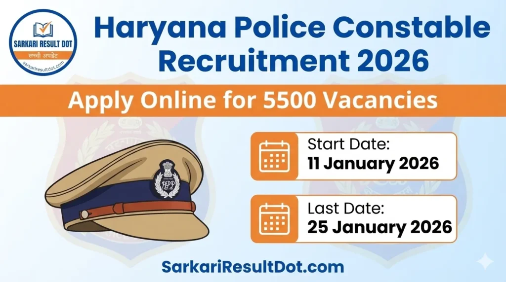 Haryana Police Constable Recruitment 2026
