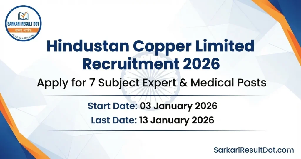 Hindustan Copper Limited Recruitment 2026
