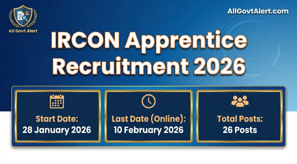 IRCON Apprentice Recruitment 2026