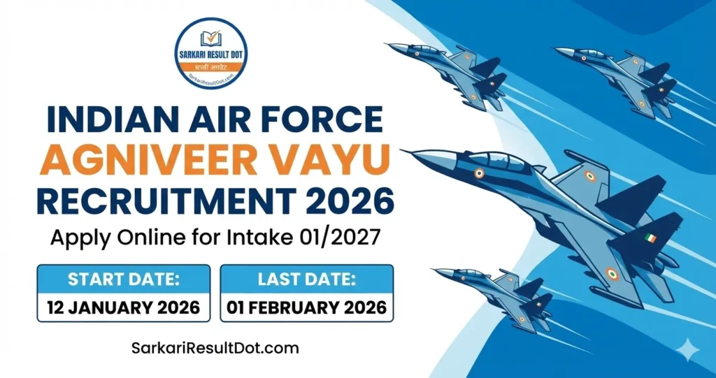 Indian Air Force Agniveer Vayu Recruitment 2026

