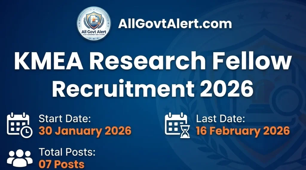  KMEA Research Fellow Recruitment 2026 Overview