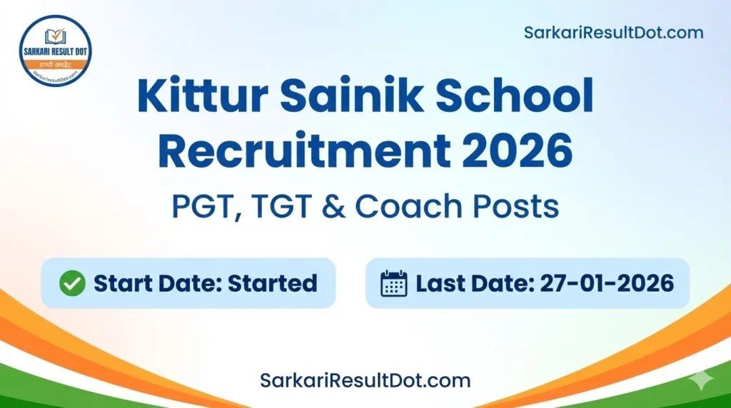 Kittur Sainik School Recruitment 2026