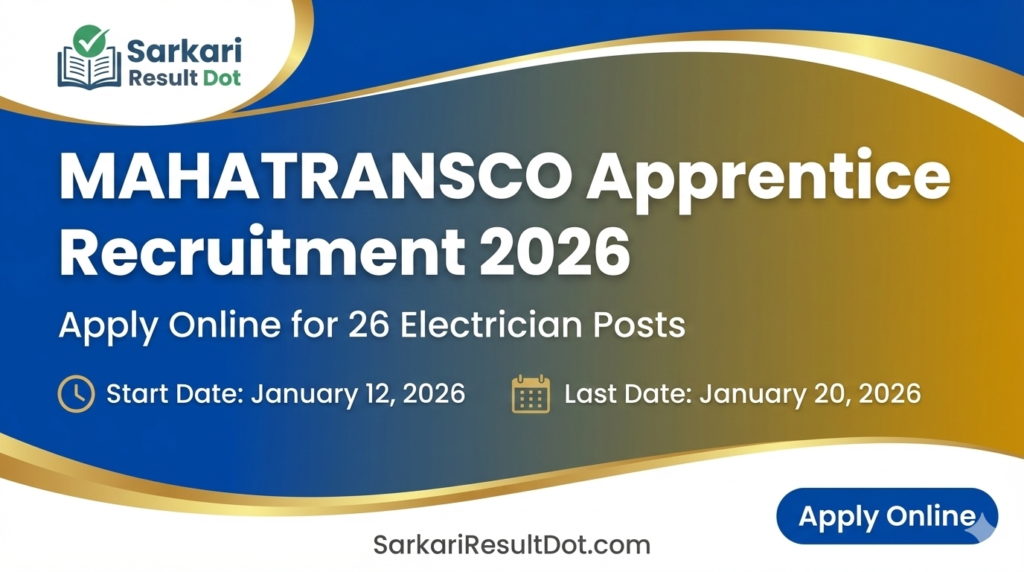 MAHATRANSCO Apprentice Recruitment 2026