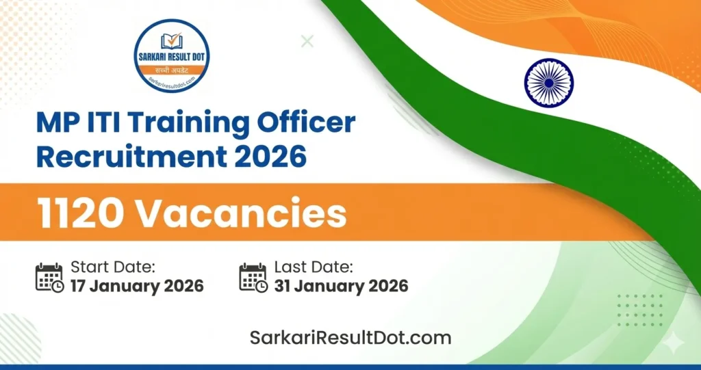 MP ITI Training Officer Recruitment 2026