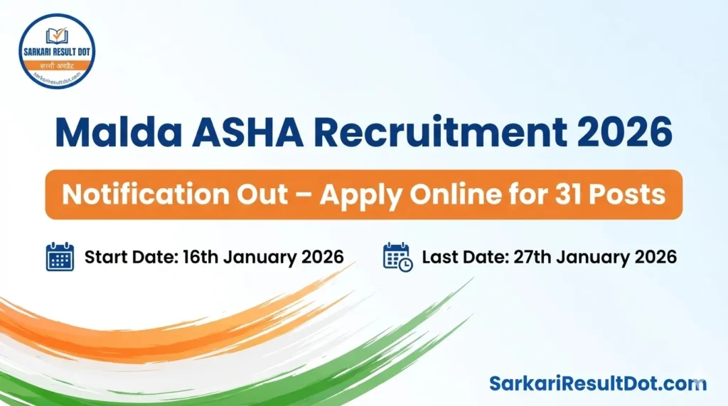 Malda ASHA Recruitment 2026
