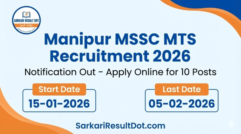 Manipur MSSC MTS Recruitment 2026
