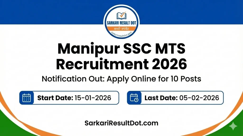 Manipur SSC MTS Recruitment 2026