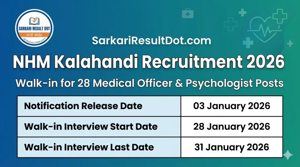 NHM Kalahandi Recruitment 2026