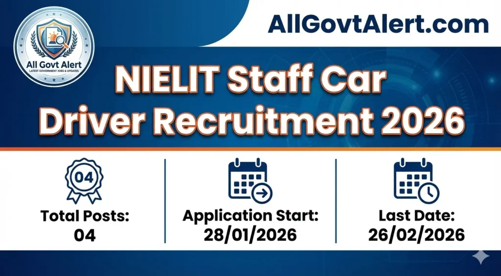 NIELIT Staff Car Driver Recruitment 2026 Overview