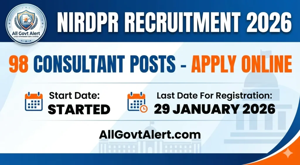 NIRDPR Recruitment 2026