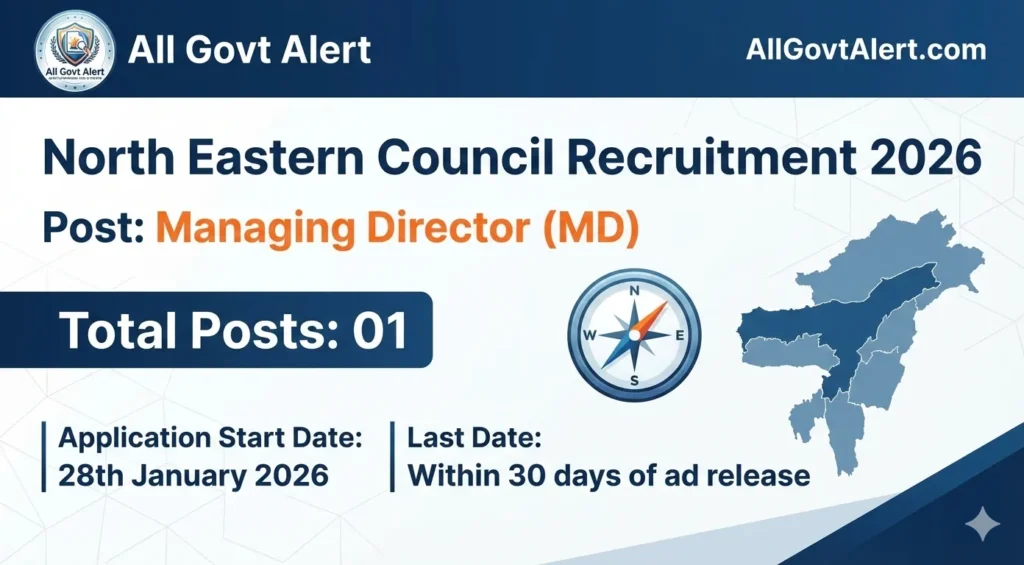 North Eastern Council Recruitment 2026