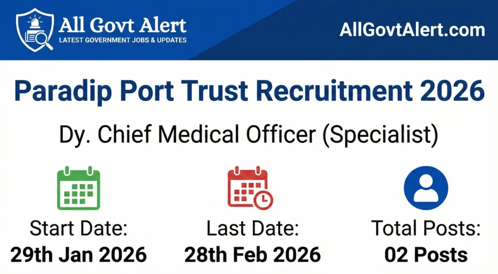Paradip Port Trust Recruitment 2026 Overview