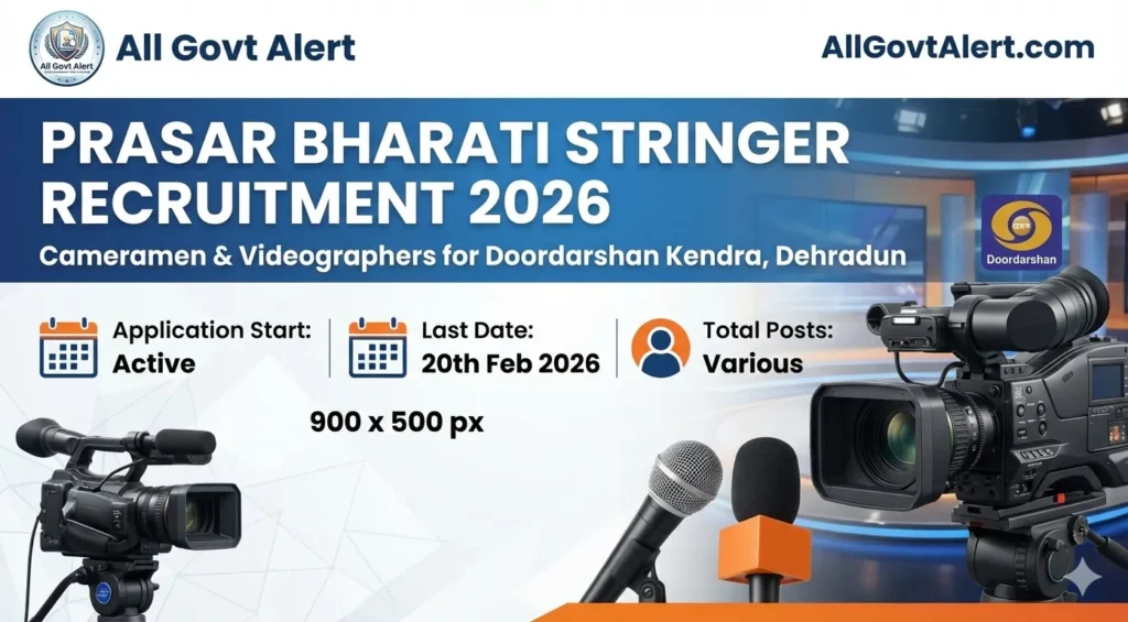 Prasar Bharati Stringer Recruitment 2026 