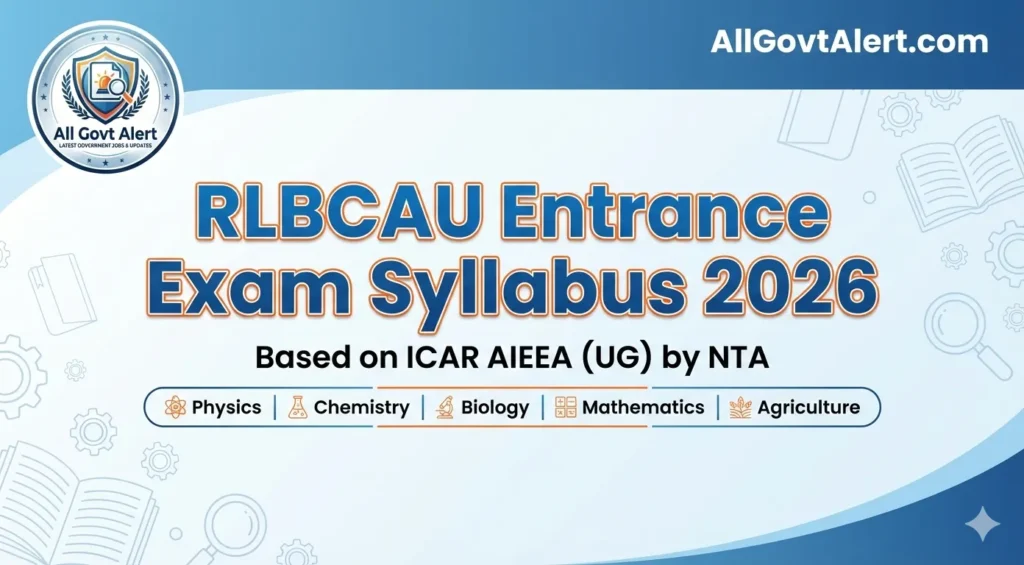 RLBCAU Entrance Exam Syllabus 2026 Complete Subject-Wise Topics & Exam Pattern