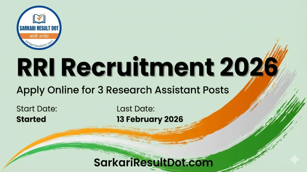 RRI Recruitment 2026