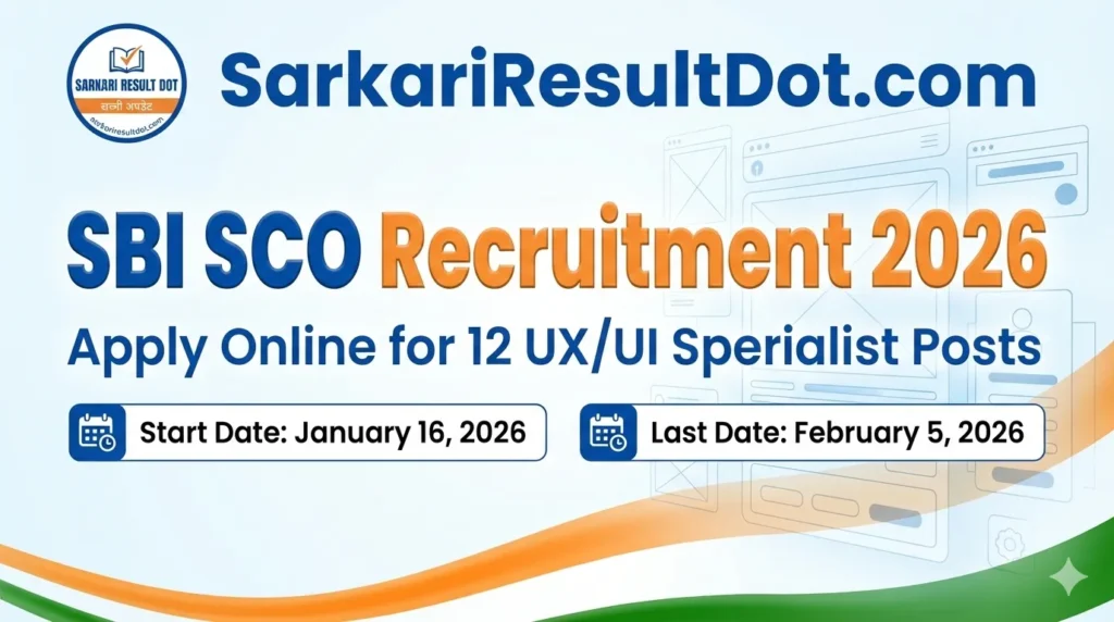 SBI SCO Recruitment 2026