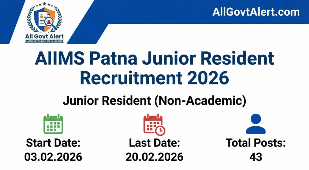 AIIMS Patna Junior Resident Recruitment 2026 Overview