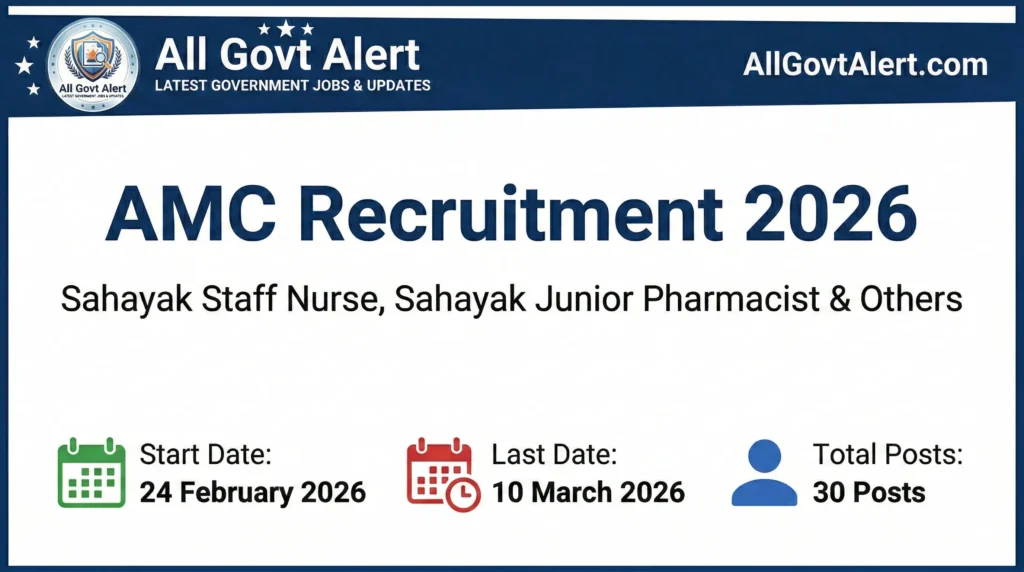 AMC Recruitment 2026