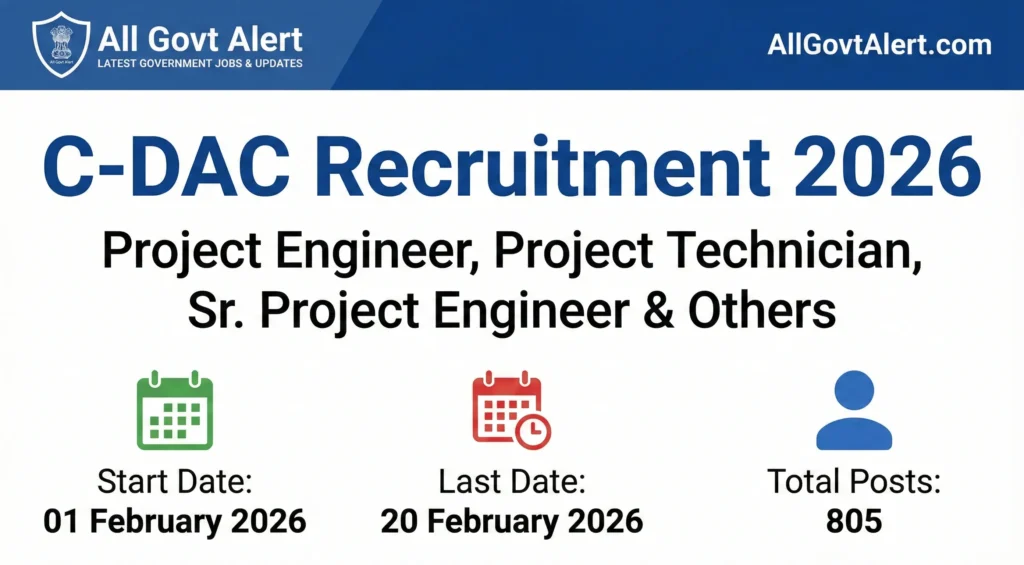 CDAC Recruitment 2026