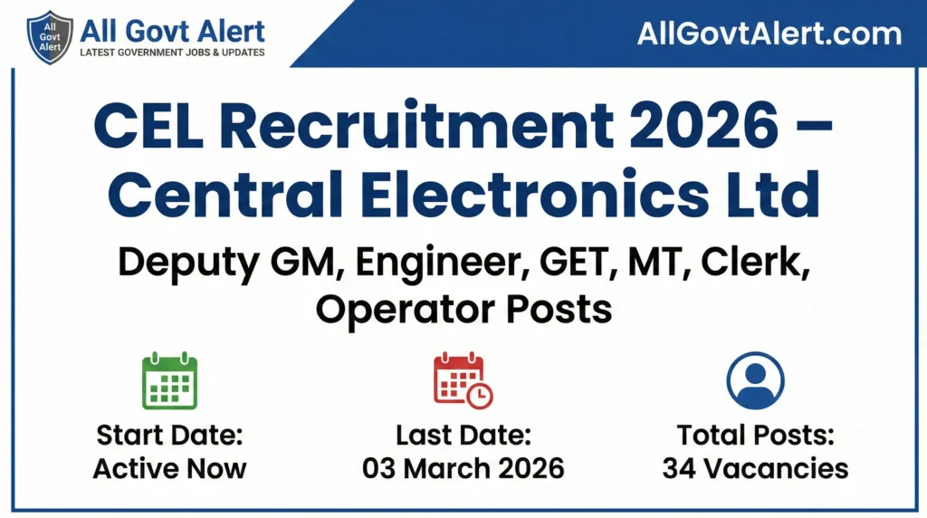 CEL Recruitment 2026