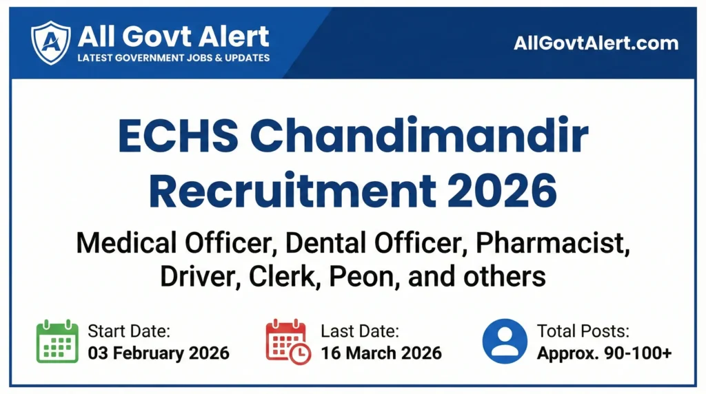 ECHS Chandimandir Recruitment 2026