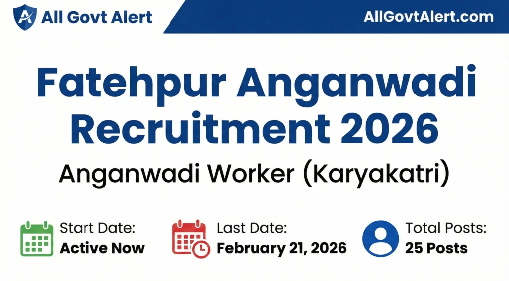 Fatehpur Anganwadi Recruitment 2026 Overview